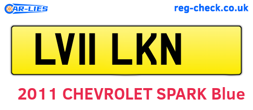 LV11LKN are the vehicle registration plates.