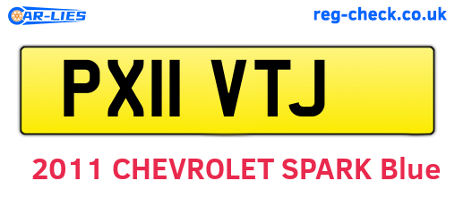 PX11VTJ are the vehicle registration plates.