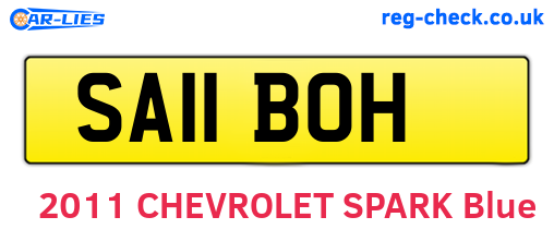 SA11BOH are the vehicle registration plates.