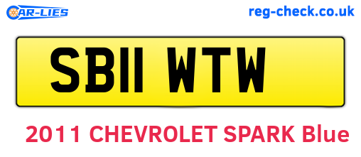SB11WTW are the vehicle registration plates.