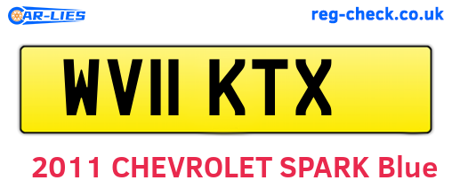 WV11KTX are the vehicle registration plates.