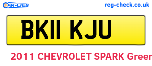 BK11KJU are the vehicle registration plates.