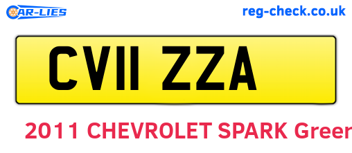 CV11ZZA are the vehicle registration plates.