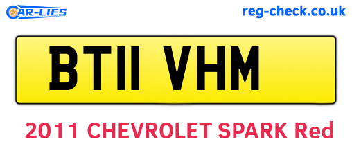 BT11VHM are the vehicle registration plates.