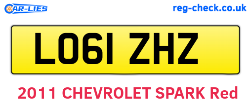 LO61ZHZ are the vehicle registration plates.