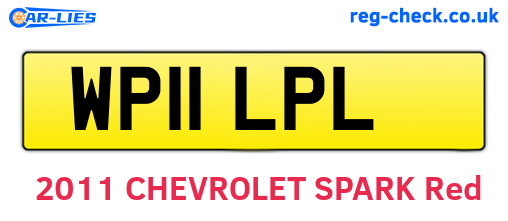 WP11LPL are the vehicle registration plates.