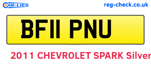 BF11PNU are the vehicle registration plates.