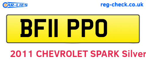 BF11PPO are the vehicle registration plates.