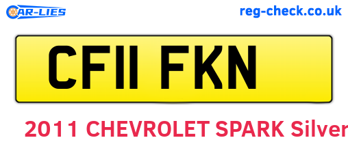 CF11FKN are the vehicle registration plates.