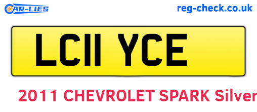 LC11YCE are the vehicle registration plates.