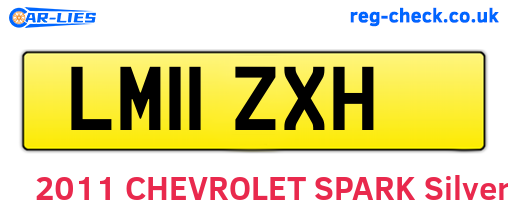 LM11ZXH are the vehicle registration plates.