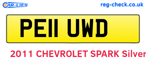 PE11UWD are the vehicle registration plates.