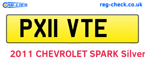 PX11VTE are the vehicle registration plates.