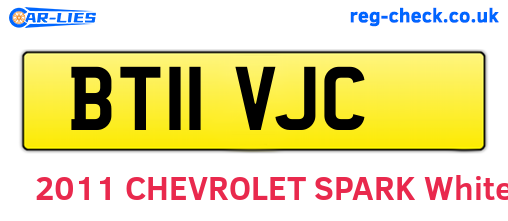 BT11VJC are the vehicle registration plates.