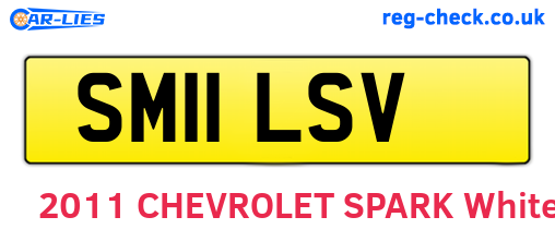 SM11LSV are the vehicle registration plates.