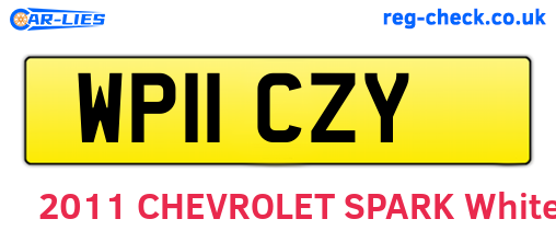 WP11CZY are the vehicle registration plates.