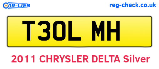 T30LMH are the vehicle registration plates.