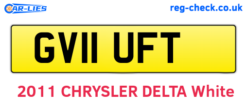 GV11UFT are the vehicle registration plates.