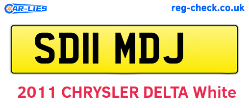 SD11MDJ are the vehicle registration plates.