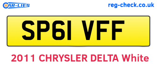 SP61VFF are the vehicle registration plates.