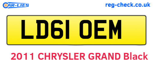 LD61OEM are the vehicle registration plates.