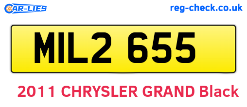 MIL2655 are the vehicle registration plates.