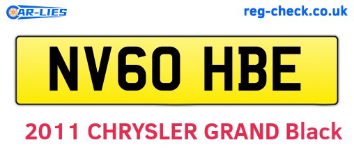 NV60HBE are the vehicle registration plates.
