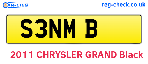 S3NMB are the vehicle registration plates.
