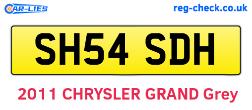 SH54SDH are the vehicle registration plates.