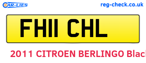 FH11CHL are the vehicle registration plates.
