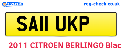 SA11UKP are the vehicle registration plates.