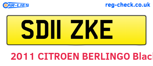 SD11ZKE are the vehicle registration plates.