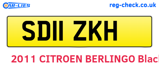 SD11ZKH are the vehicle registration plates.