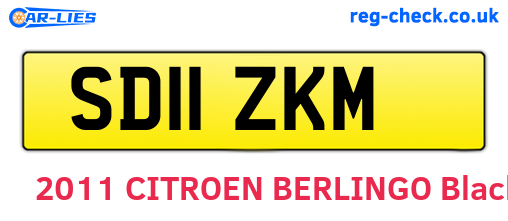 SD11ZKM are the vehicle registration plates.