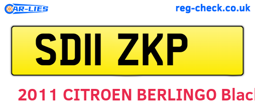 SD11ZKP are the vehicle registration plates.