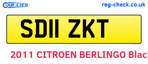SD11ZKT are the vehicle registration plates.