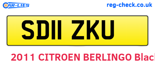 SD11ZKU are the vehicle registration plates.
