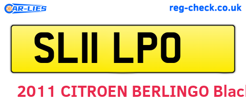 SL11LPO are the vehicle registration plates.