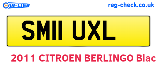 SM11UXL are the vehicle registration plates.