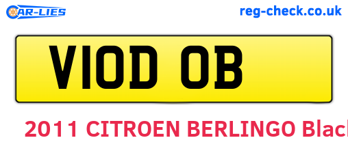 V10DOB are the vehicle registration plates.