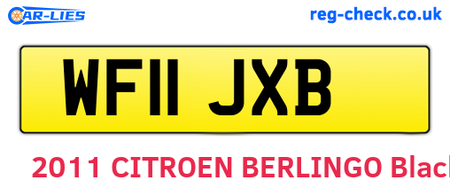 WF11JXB are the vehicle registration plates.