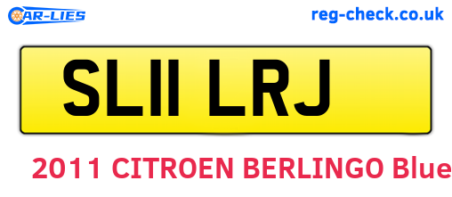 SL11LRJ are the vehicle registration plates.