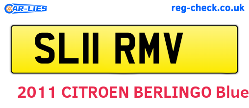 SL11RMV are the vehicle registration plates.