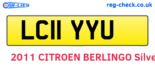LC11YYU are the vehicle registration plates.