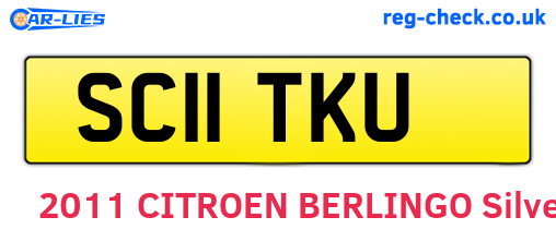 SC11TKU are the vehicle registration plates.