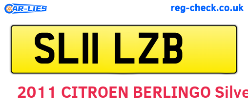 SL11LZB are the vehicle registration plates.