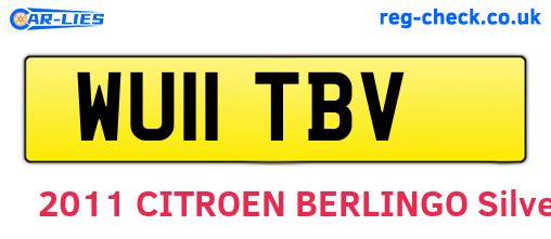 WU11TBV are the vehicle registration plates.