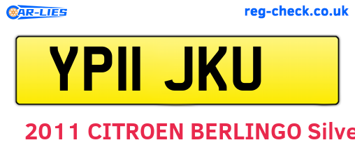 YP11JKU are the vehicle registration plates.