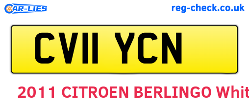 CV11YCN are the vehicle registration plates.