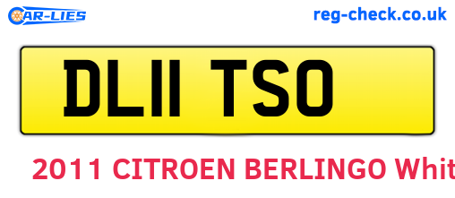 DL11TSO are the vehicle registration plates.